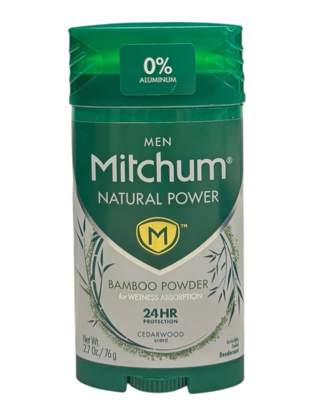 Mitchum Men Natural Power Bamboo Powder Deodorant Cedarwood 2.7oz Old Formula